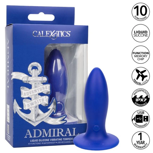 Admiral Liquid Silicone Vibrating Torpedo - Specifications