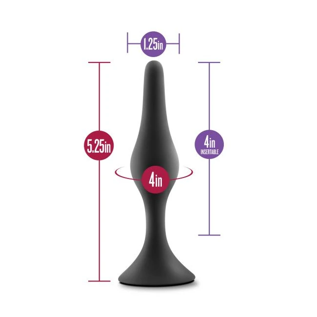 Anal Adventures Beginner a Plug Large Black - Design & Materials