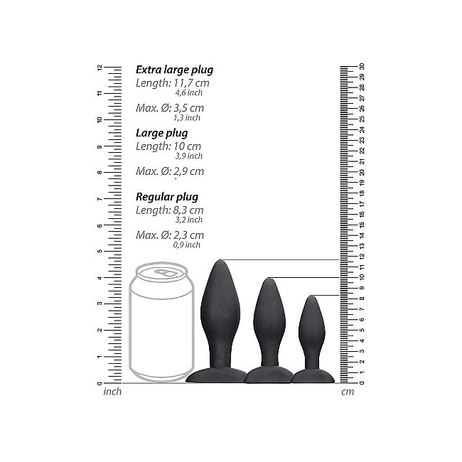 Apex Butt Plug Set Black - Material & Safety