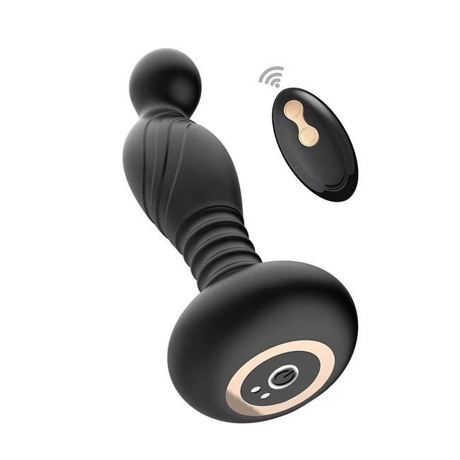 Ass-sation Remote Vibratin P-spot Plug Black - Experience Intense Prostate Stimulation with the Ass-sation Remote Vibrating P-Spot Plug
