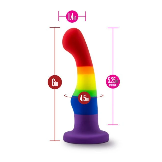 Avant Pride P1 Freedom Rainbow Dildo - Vibration Modes and Power