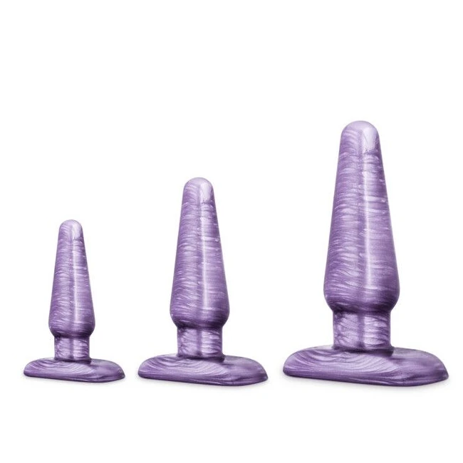B Yours Anal Trainer Kit Purple Swirl - Shape & Comfort
