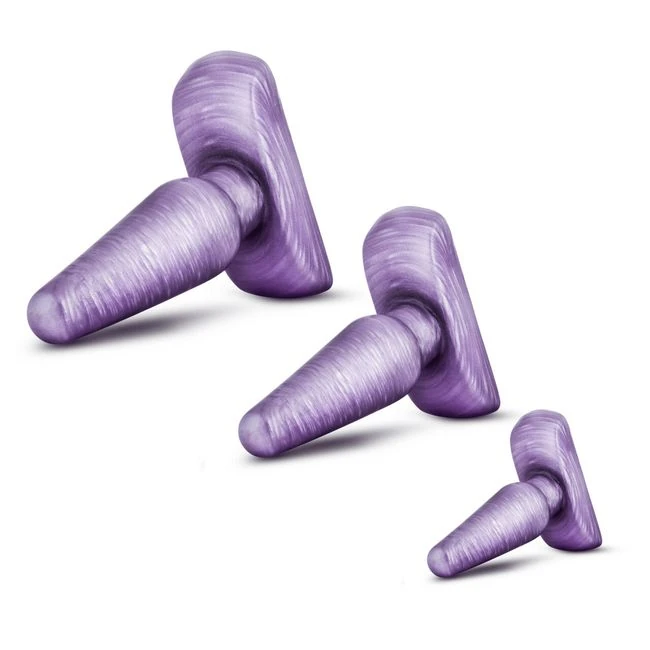 B Yours Anal Trainer Kit Purple Swirl - Graduated Sizing for Progressive Play