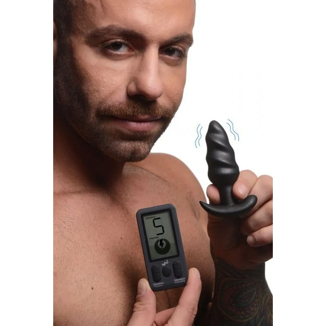 Bang! Platinum Series Swir Butt Plug W/ Remote - Vibration Modes and Control