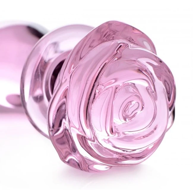 Booty Sparks Pink Rose Gla Medium Anal Plug - Graduated Sizing & Usage