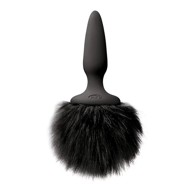 Bunny Tails Mini Black Fur - Shape & Comfort