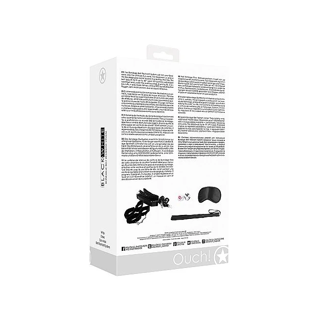 B&w Bondage Belt Restraint System - Hardware & Fasteners