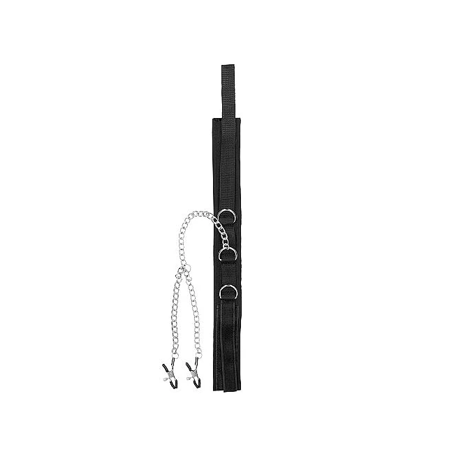 B&w Collar W/ Nipple Clamp - Comfort & Fit