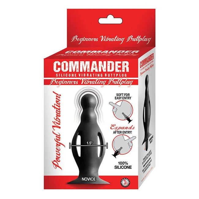 Commander Beginners Vibrat Butt Plug Small - Product Description
