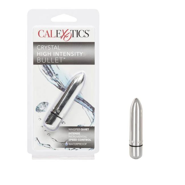 Crystal High Intensity Bul Silver - Experience the Elegant Power of the Crystal High Intensity Bullet Vibrator