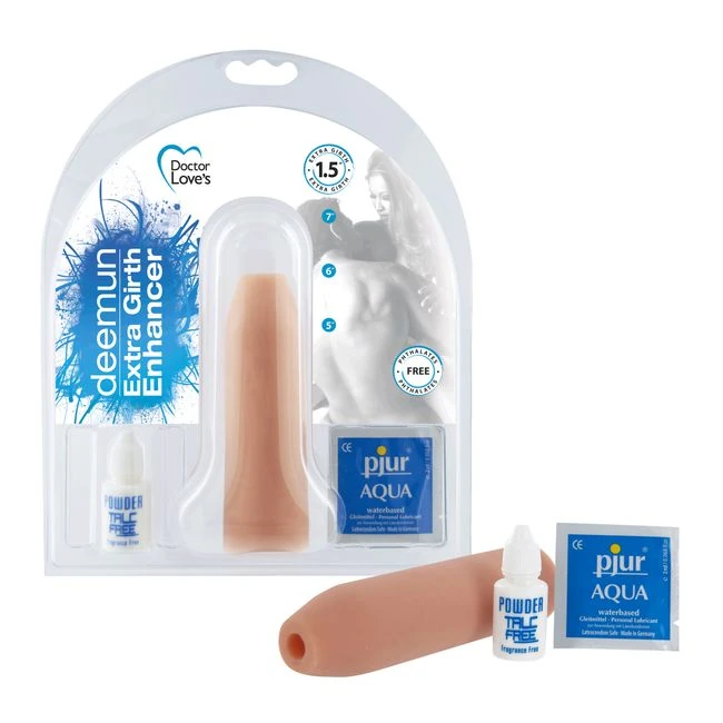 Deemun Girth Enhancer 6 X 1.5in - Internal Texture and Stimulation