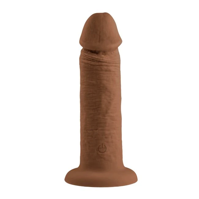 Evolved 6in Girthy Vibrati Dong Dark - Additional Features