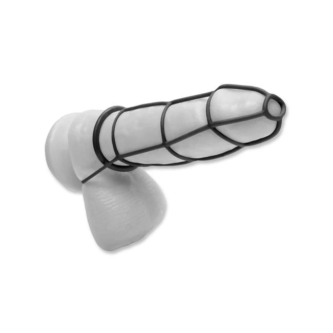 Fetish Fantasy Elite Cockc & Ring Set Black - Shape & Texture