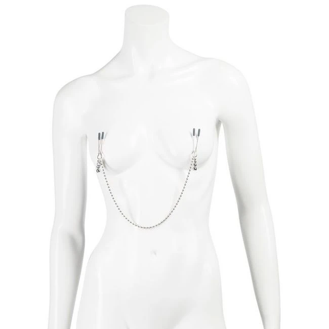 Fifty Shades Darker at My Mercy Beaded Chain Nipple Clamps - Hardware & Fasteners