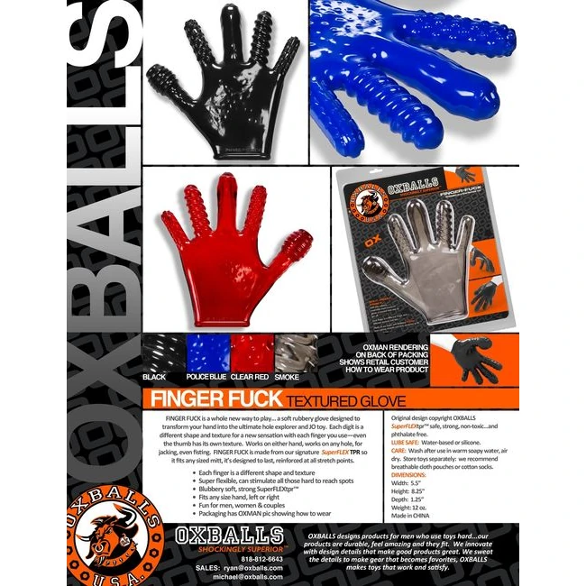 Finger Fuck Glove Clear Re - Use & Compatibility