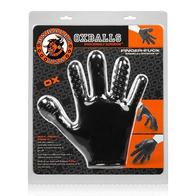 Finger Fuck Textured Glove Oxballs Black - Category & Usage Suggestions
