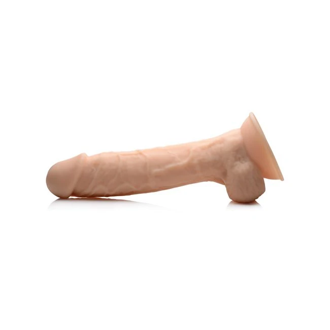 Fleshstixxx Silicon Dildo W/ Balls - Material Feel & Heating Options