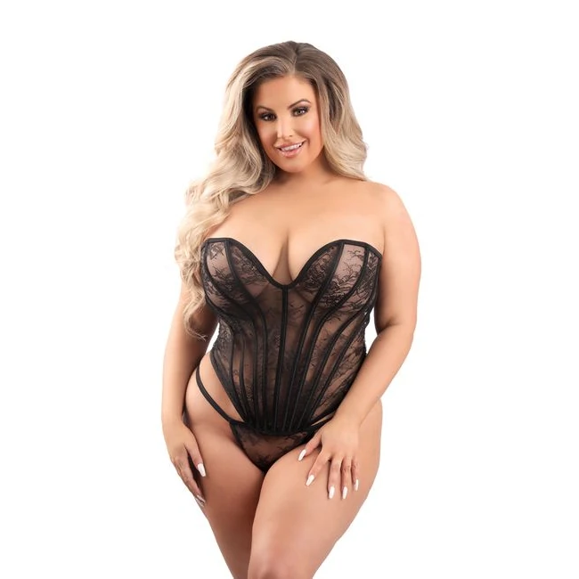 Floral Sweetheart Corset L Up W/ Panty - Fit & Sizing