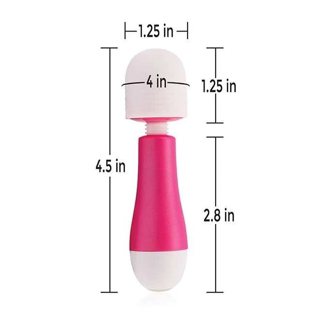Fuzu Rechargeable & Travel Size Mini Wand Pink - Ergonomic & Flexible Head