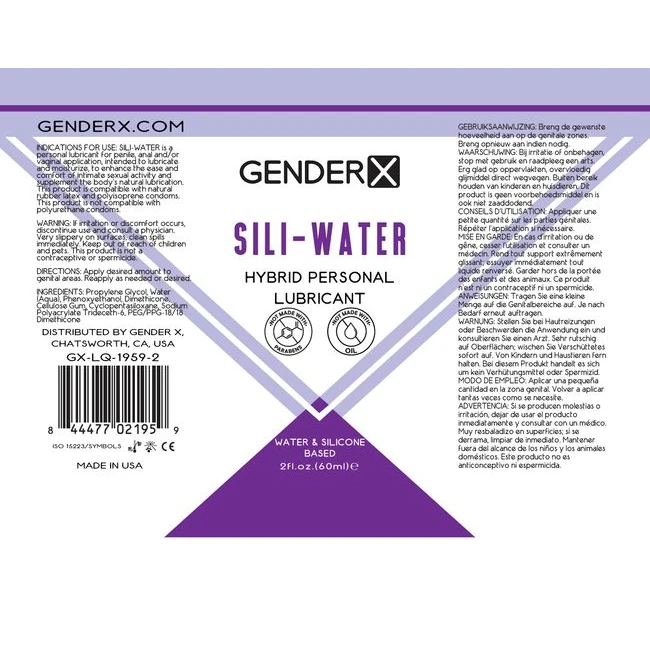 Gender X Sili-water - Ingredients