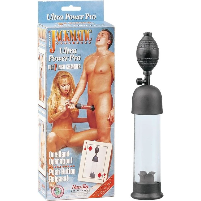 Jackmatic Vacu Pump-sm Ult Power Pro 7in - Internal Texture & Stimulation