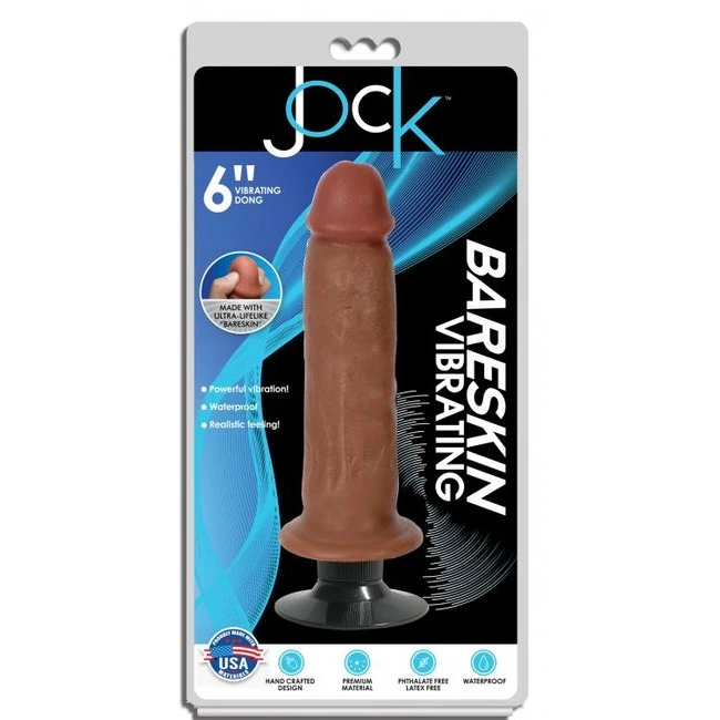 Jock Bareskin Vibratin Latte Dildo - Experience the Realism and Power of the Jock Bareskin Vibrating Latte Dildo