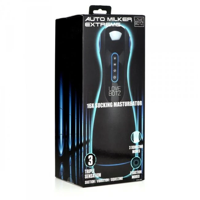 Lovebotz Auto Milker Extre 16x Sucking Masturbator - Vibration Modes and Sensation Settings