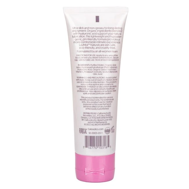 Luvmor Naturals Water Base Personal Lubricant 4oz - Experience the Natural Feel of Luvmor Naturals Water-Based Personal Lubricant