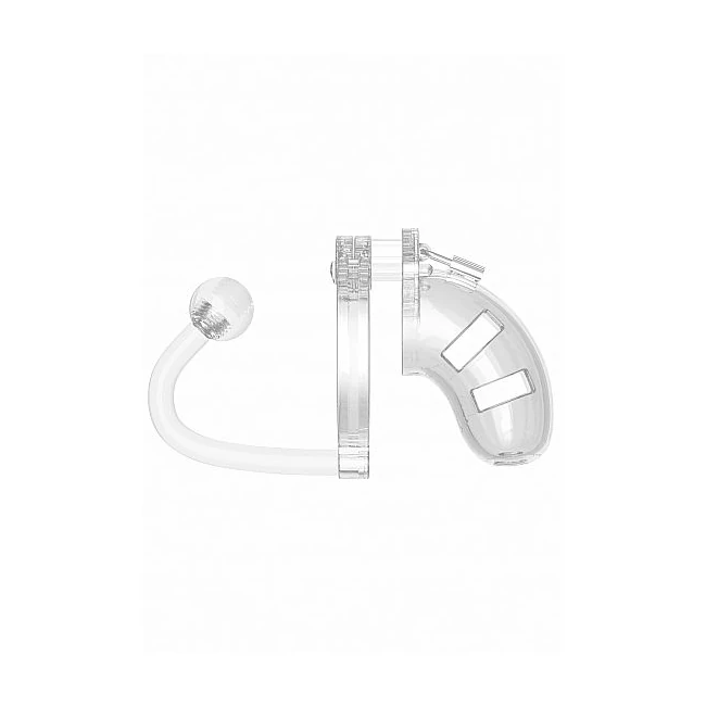 Mancage Chastity 3.5in Cag Plug Model 10 Transparent - Graduated Sizing & Custom Fit