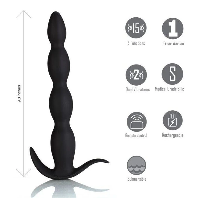 Mason Rechargeable Silicon Remote Control Anal Plug - Overview