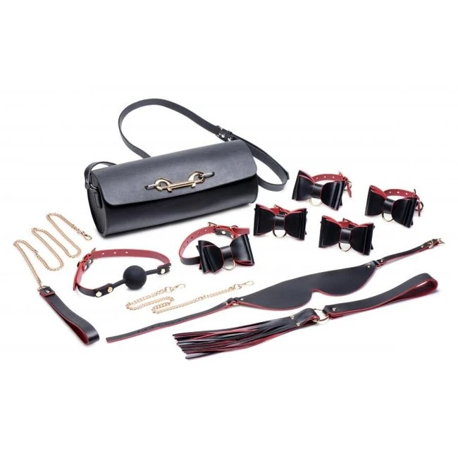 Master Series Black & Red Bondage Set - Hardware & Fasteners