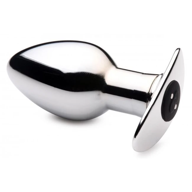 Master Series Chrome Blast Butt Plug W/ Remote - Power & Performance