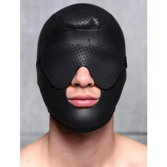 Master Series Scorpion Hoo Blindfold & Face Mask Neoprene - Hardware & Fasteners