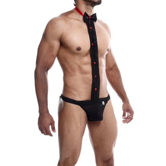 Mob Tuxedo Lace Thong Blac S/m - Additional Information