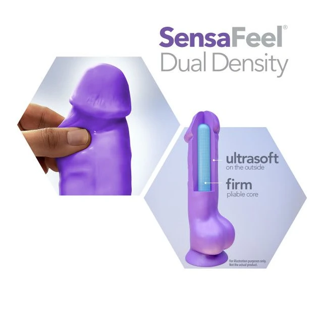 Neo 11in Dual Density Dild Neon Purple - Material & Feel