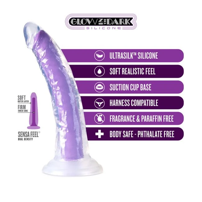 Neo Elite Glow in the Dark Light 7in Dual Density Neon Purple - Size & Compatibility