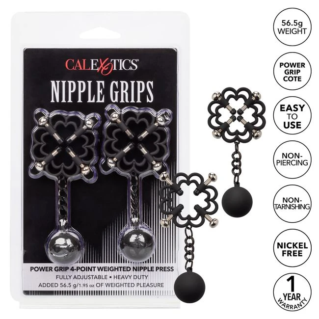 Nipple Grips Power Grip 4 Point Weighted Press - Features