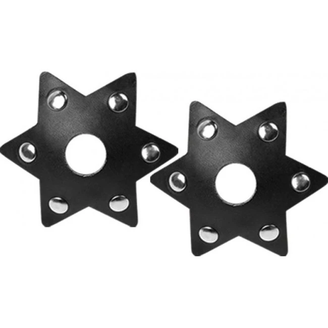 Nipplicious Starstruck Sta Shaped Leather Pasties - Hardware & Fasteners