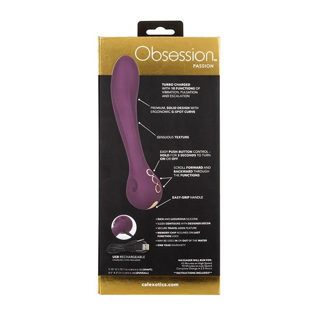 Obsession Passion - Obsession Passion Purple Vibrator by California Exotic Novelties