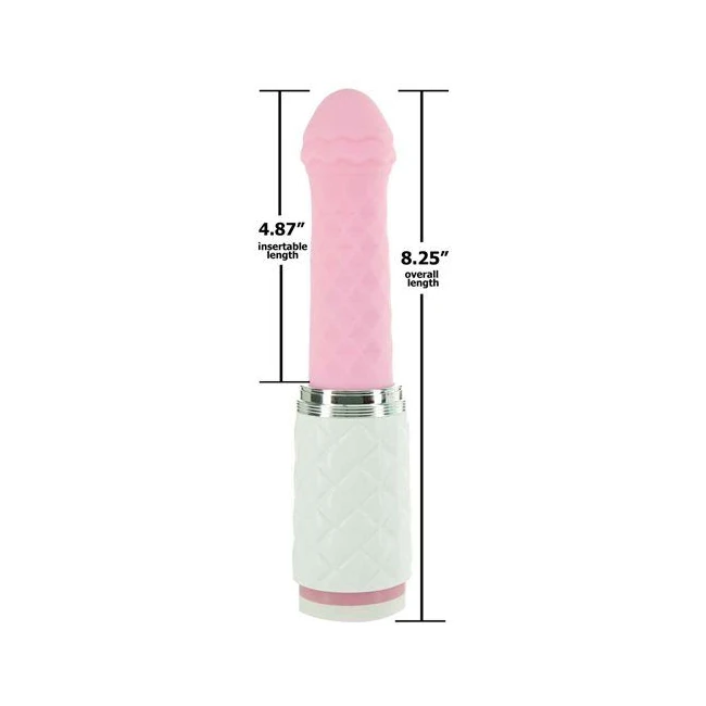 Pillow Talk Feisty Luxurio Thrusting & Vibrating Massager Pink - Vibration Modes & Functions