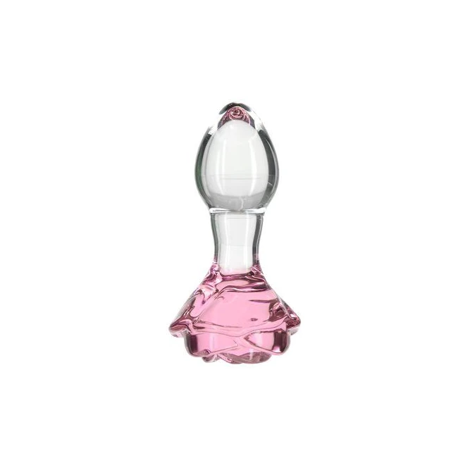 Pillow Talk Rosy Flower Gl Anal Plug Pink - Experience the Elegance of Pillow Talk Rosy Flower Glass Anal Plug Pink