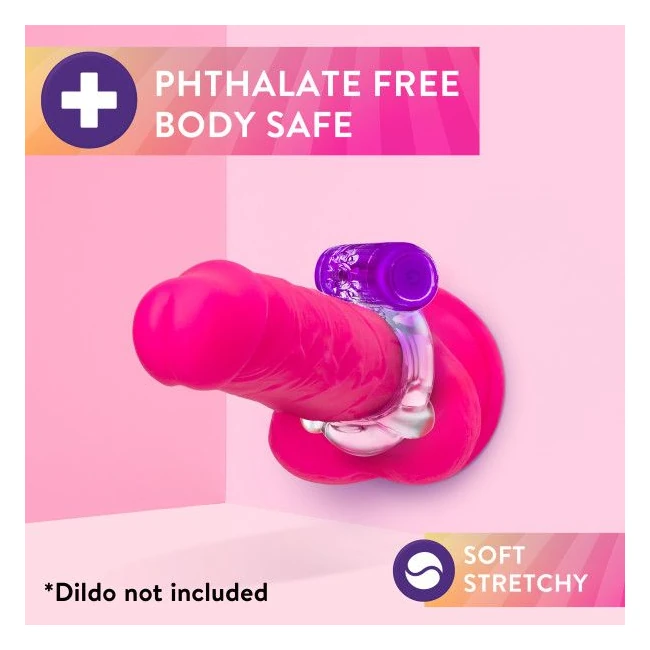 Play with Me One Night Sta Vibrating C-ring Purple - Vibration Modes