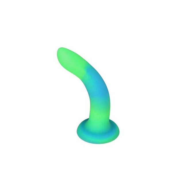 Rave Addiction 8in Glow in Dark Dildo - Vibration Modes & Power