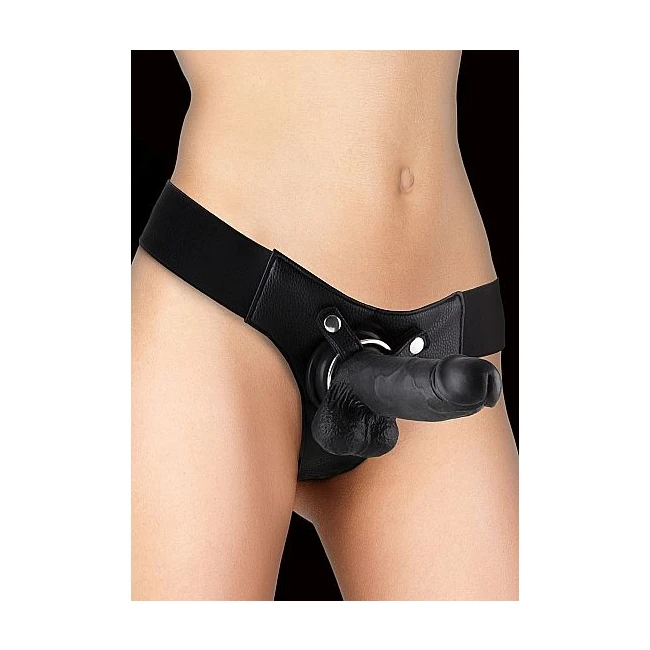 Realistic 8 Strap on Blac " - Shape & Texture