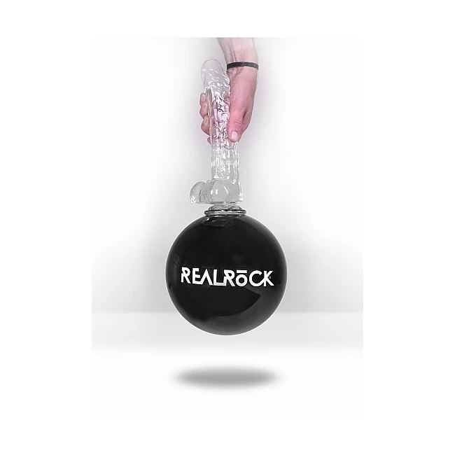Realrock Realistic Dildo W Balls 10in Transparent - Material & Feel