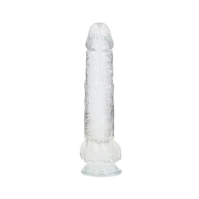 Realrock Realistic Dildo W Balls 10in Transparent - Size & Compatibility