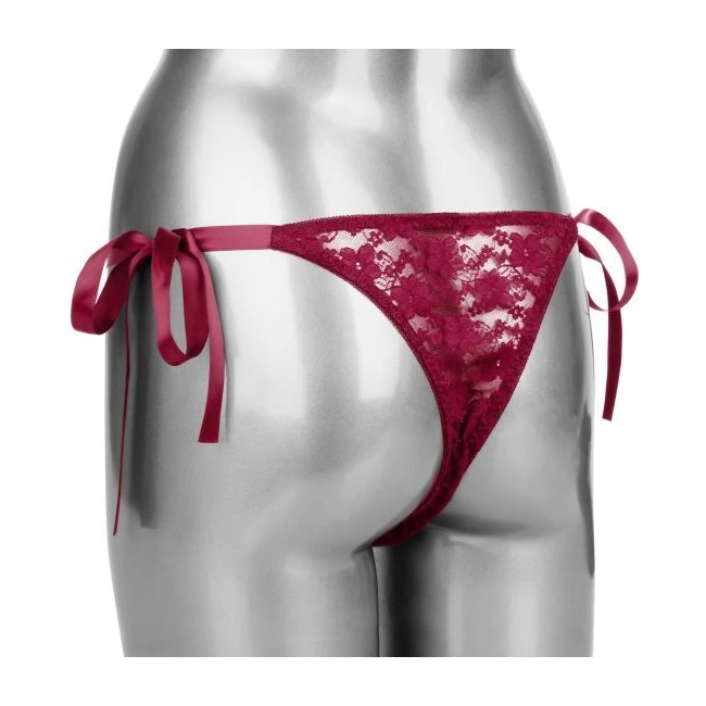Remote Control Lace Thong Burgundy - Experience the Seductive Power of the Remote Control Lace Thong Burgundy