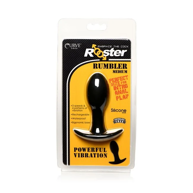 Rooster Rumbler Medium Vibrating Silicone Butt Plug - Experience and Sensation