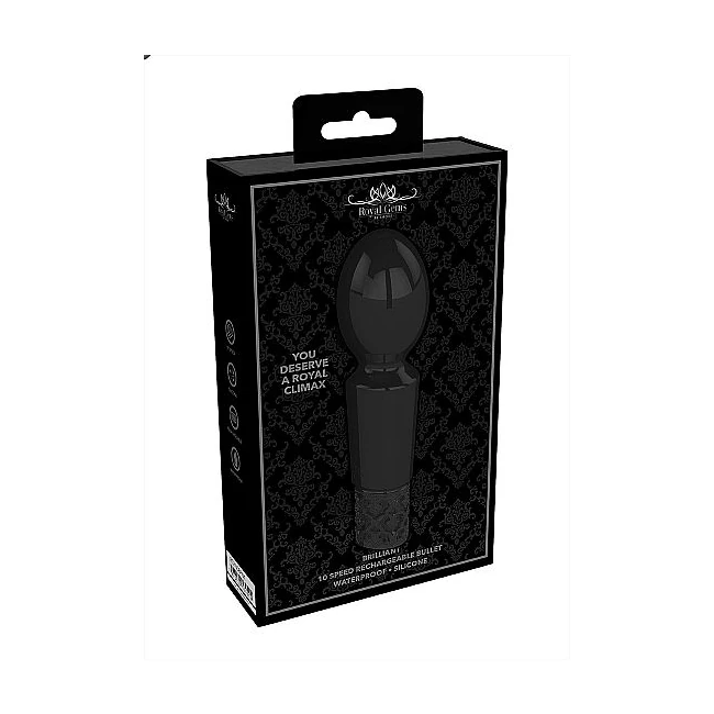 Royal Gems Brilliant Black Rechargeable Silicone Bullet - How It Feels