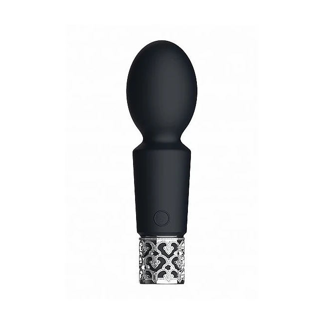 Royal Gems Brilliant Black Rechargeable Silicone Bullet - Power & Performance